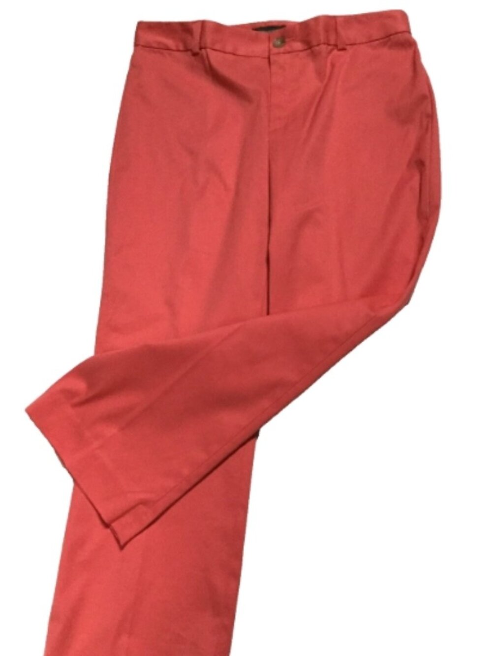 Banana Republic women size 10 cropped pants coral straight legs pockets